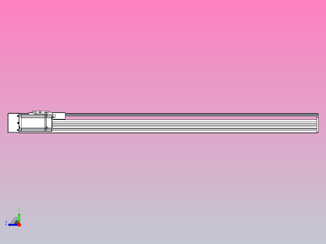 日规模组半封闭丝杆TPA-HNR-120D-1610C-L850-MR-C-P40-N3右视图