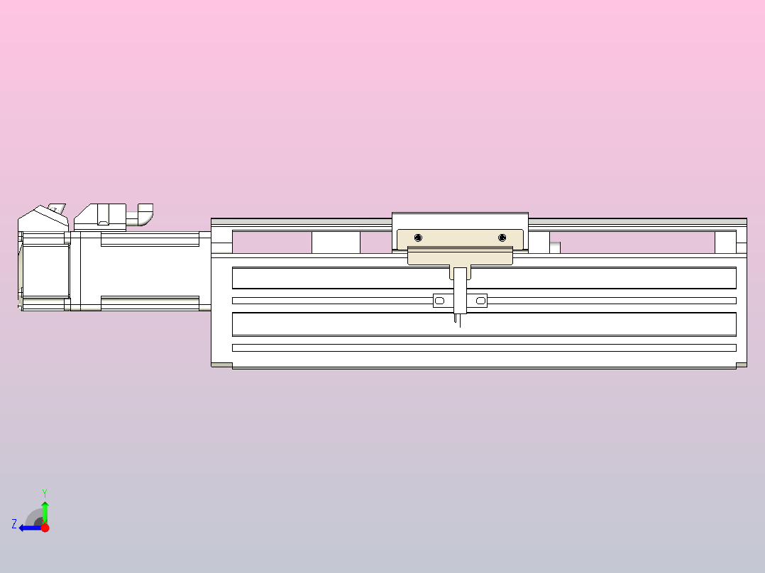 日规模组半封闭丝杆TPA-HNR-65S-1610C-L50-M-Y-P20-N3右视图