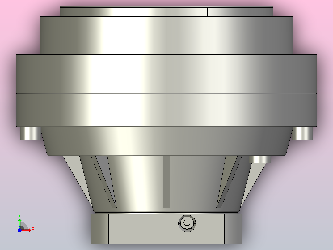 RV减速器常规产品外形图ZD-190BX-   -REA2-Z-B-19KEY-7090M6-3101前视图