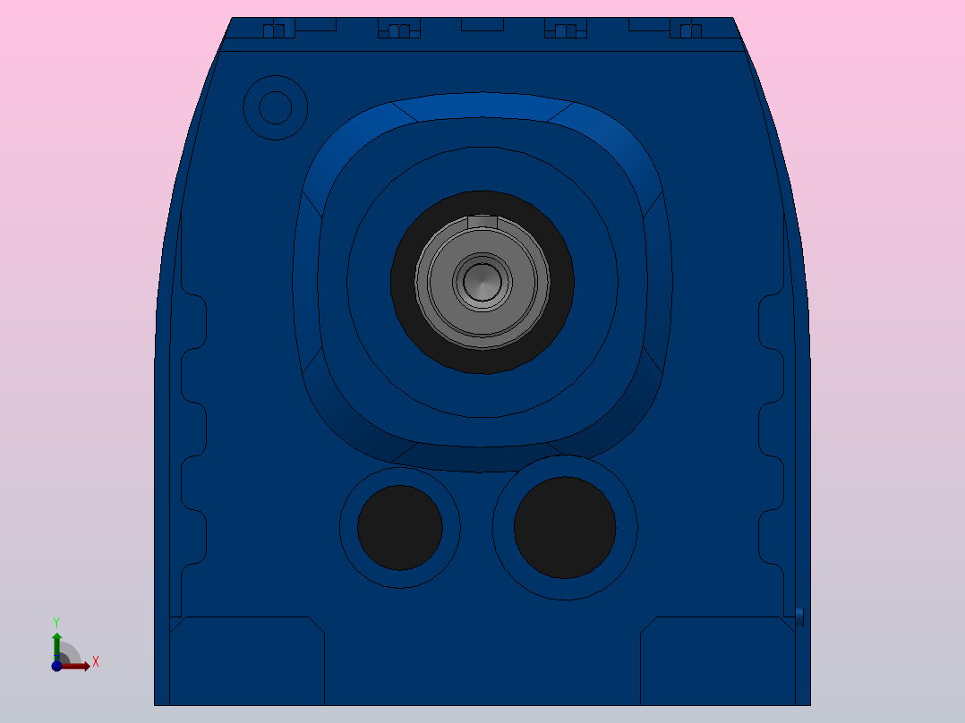 RS47底脚轴伸式安装斜齿轮减速机RS47-4.85-M1前视图