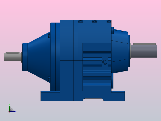 RS47底脚轴伸式安装斜齿轮减速机RS47-4.85-M1左视缩略图