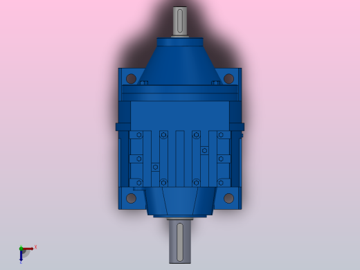 RS47底脚轴伸式安装斜齿轮减速机RS47-4.85-M1俯视缩略图