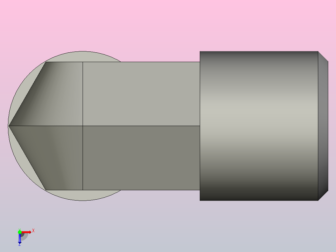 EO管接头弯头W06S71X.igs俯视图