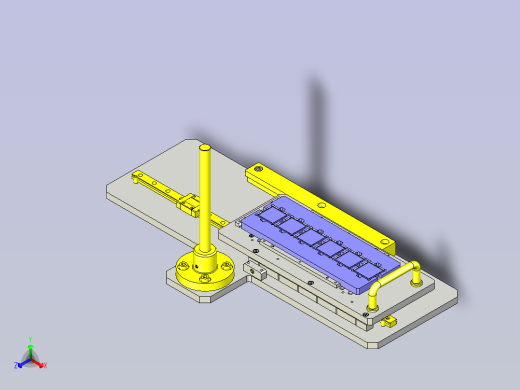 滑动位置分度机构3D图纸