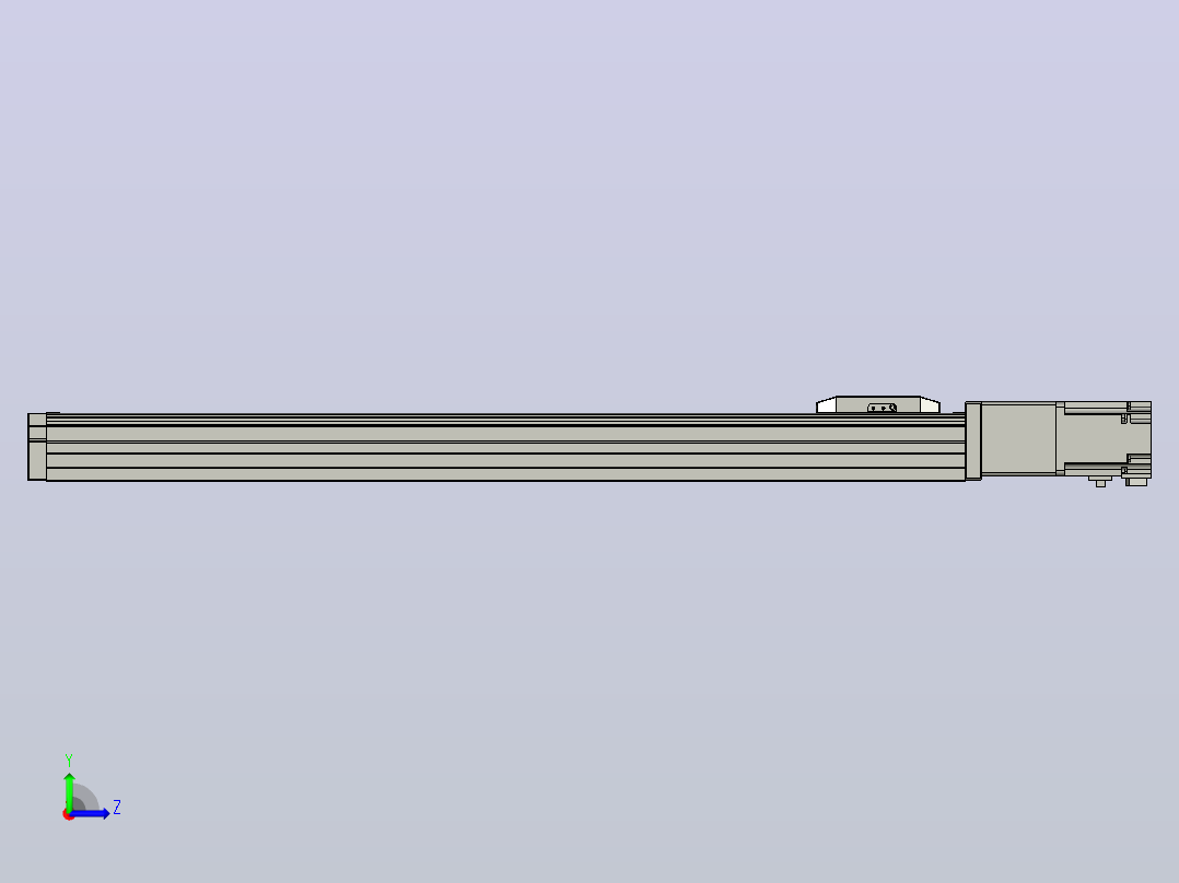 滚珠丝杠直线轴内置导轨TPA-GCR-65-1610C-L600-M-M40-N3左视图