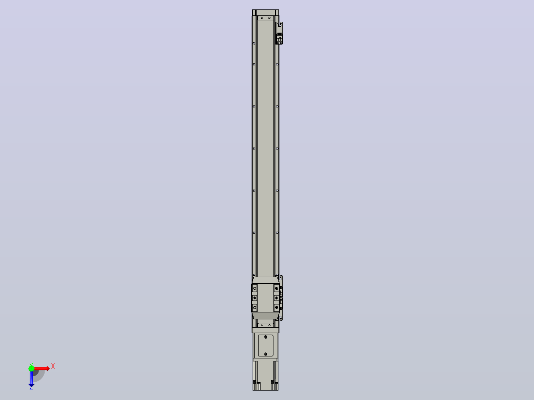 滚珠丝杠直线轴内置导轨TPA-GCR-65-1610C-L600-M-M40-N3俯视图