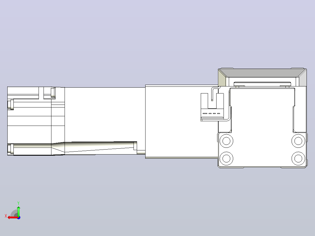 皮带直线轴双滑块型TPA-GCBS-50-P42-L425-DL-M10-N3后视图