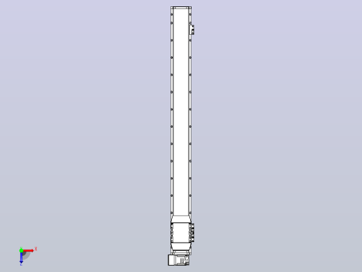 机器人皮带驱动直线轴TPA-GCB-120-P70-L1150-LU-M20-N3俯视缩略图