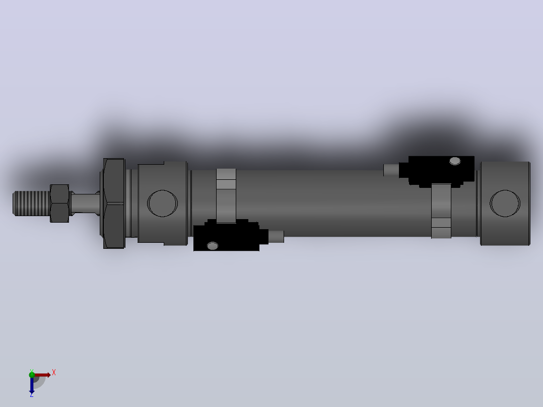 气缸MA20x50SU(0)+(CS1-M-2)俯视图