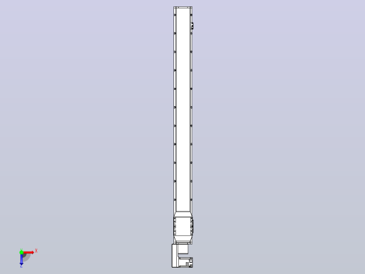 机器人皮带驱动直线轴TPA-GCB-150-P80-L1600-QL-M75-N3俯视缩略图