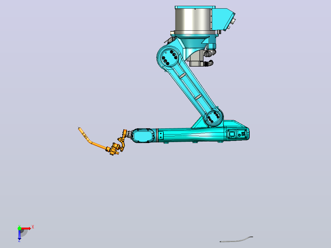 机器人SYB1410B 3D模型俯视图