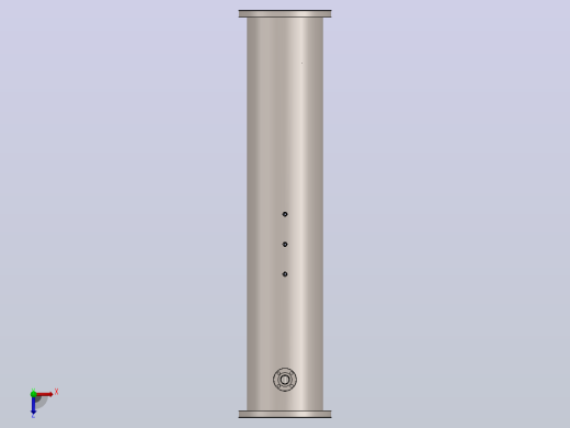 船用冷凝器，管板覆层钛，钛管。热端（壳）制冷剂407C，冷端（管）海水俯视缩略图