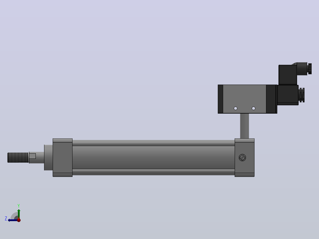 单作用气缸（XQGA（B）F系列）[XQGBFD-40×80]右视图