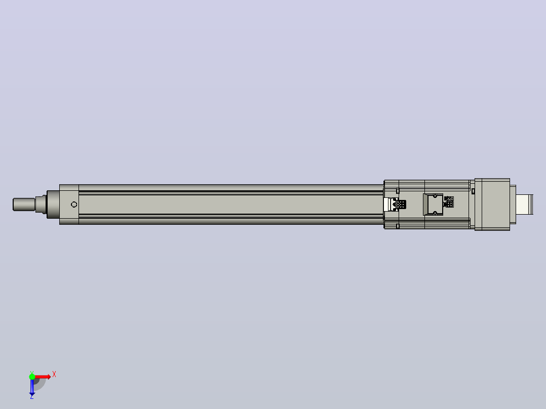 轻载电动缸TPA-ESR50-1610C-L100-MR-CA-W-P40-C3俯视图