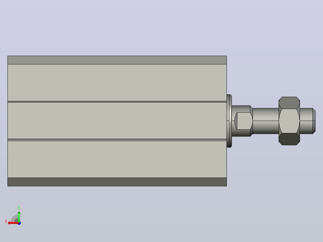 气缸SDA12x25B后视图