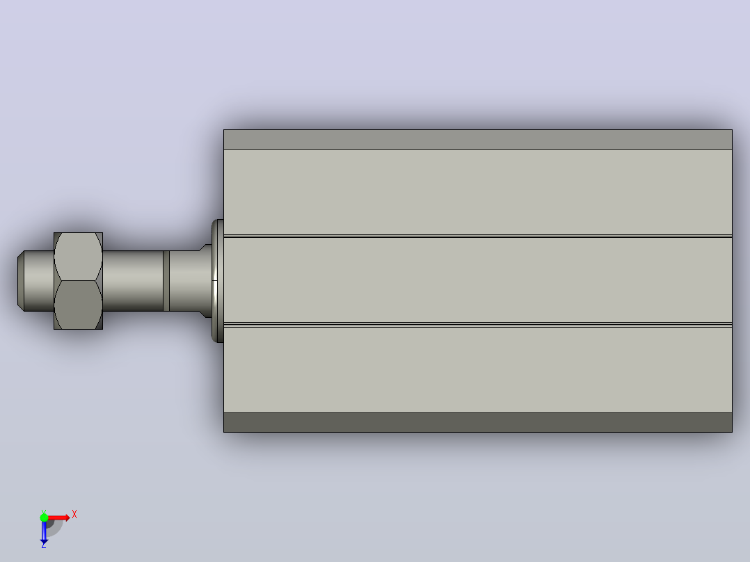 气缸SDA12x25B俯视图