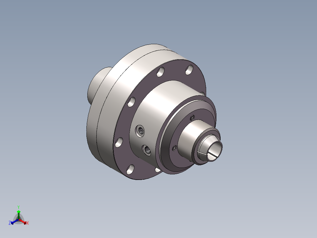 气动夹具SW正等轴测图