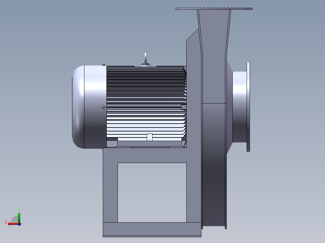 风机9-19 5A 7.5KW后视图