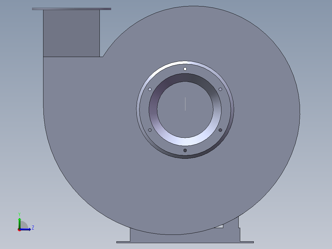 风机9-19 5A 7.5KW左视图