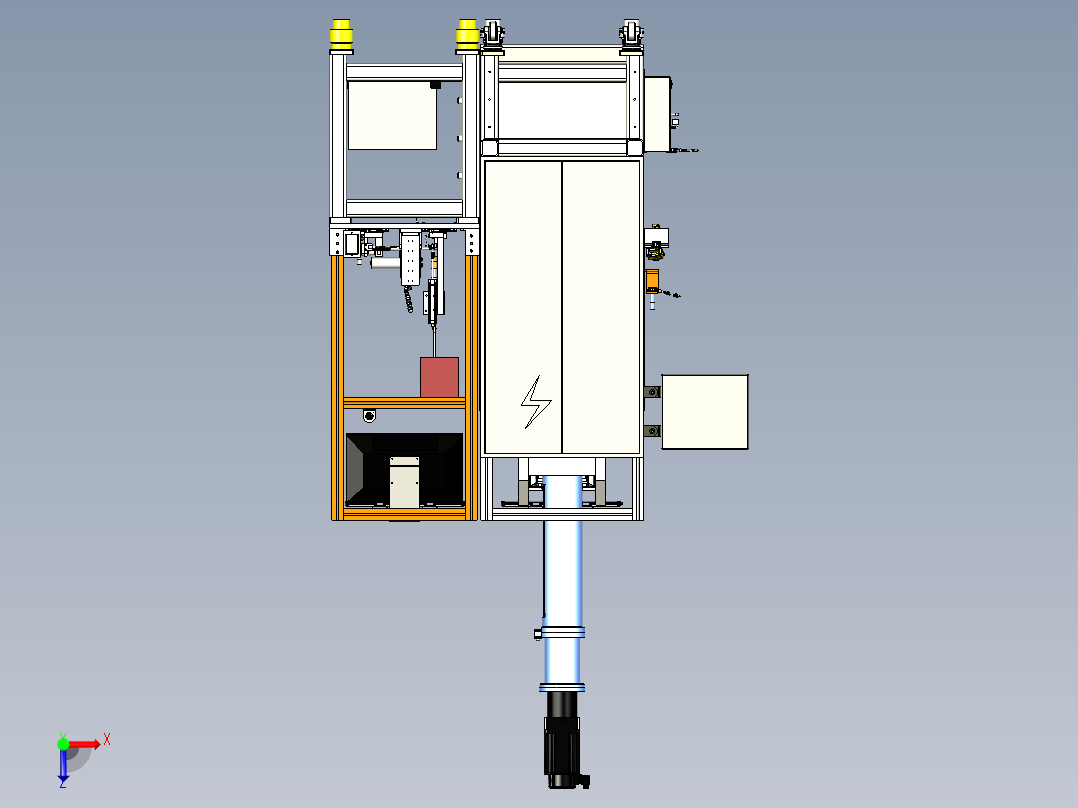 OP20输入轴压扭杆&矫直机俯视图