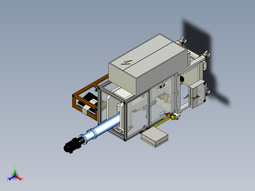 OP20输入轴压扭杆&矫直机正等轴测缩略图