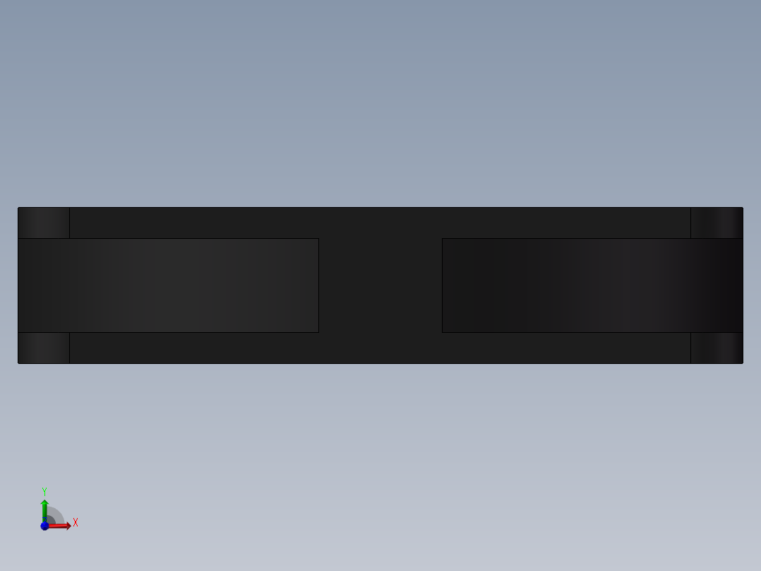 70×70的散热风扇3D模型前视图