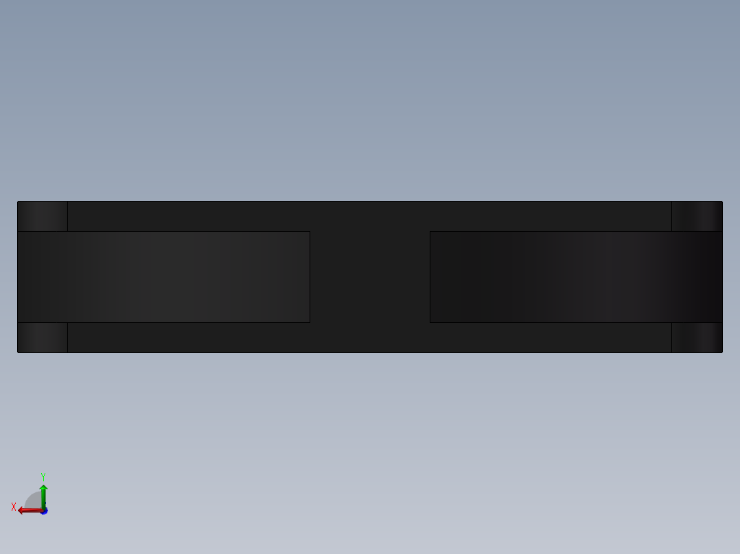 70×70的散热风扇3D模型后视图