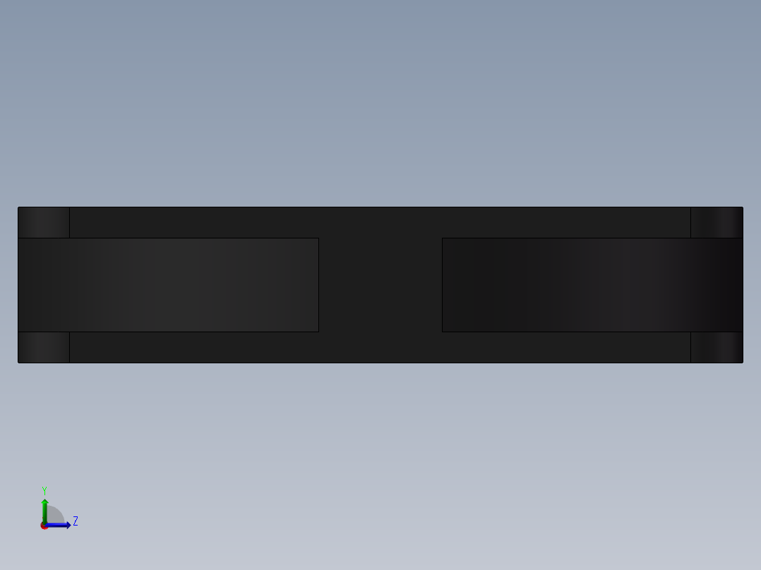 70×70的散热风扇3D模型左视图