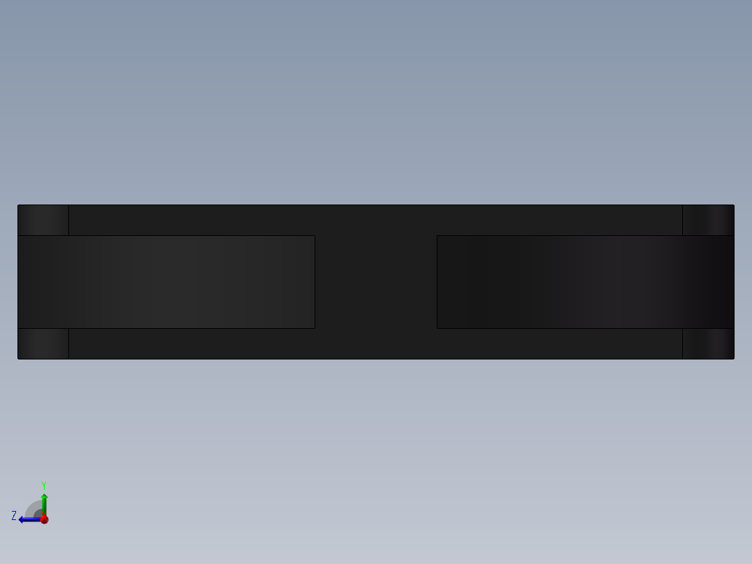 70×70的散热风扇3D模型右视图