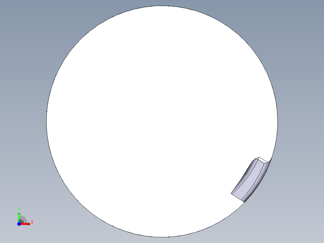 简单的开槽前视图