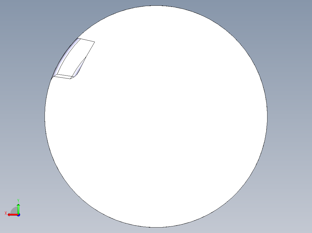 简单的开槽后视图