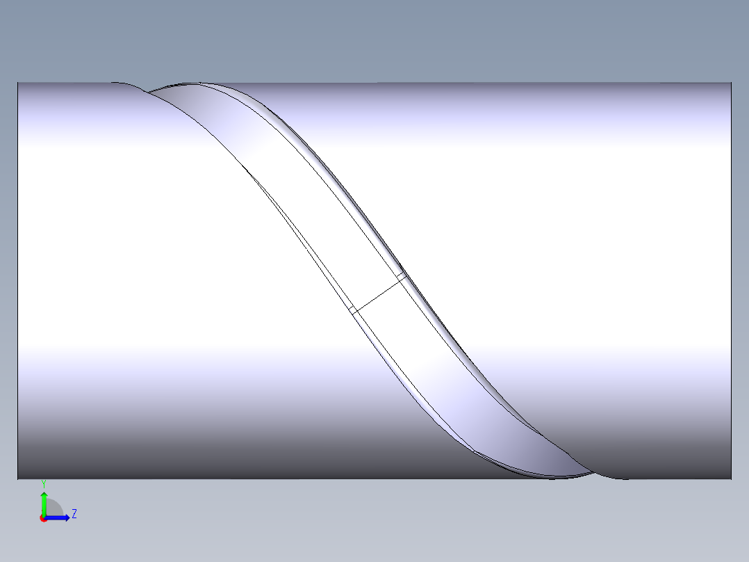 简单的开槽左视图