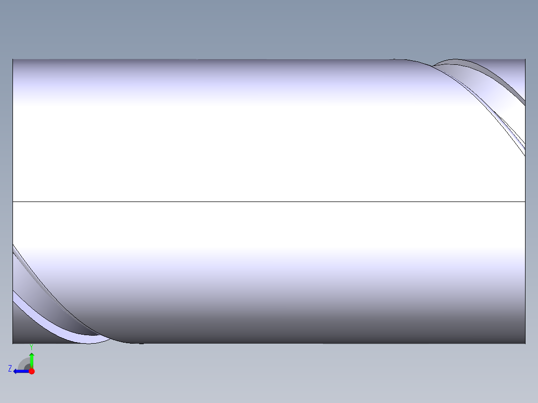 简单的开槽右视图