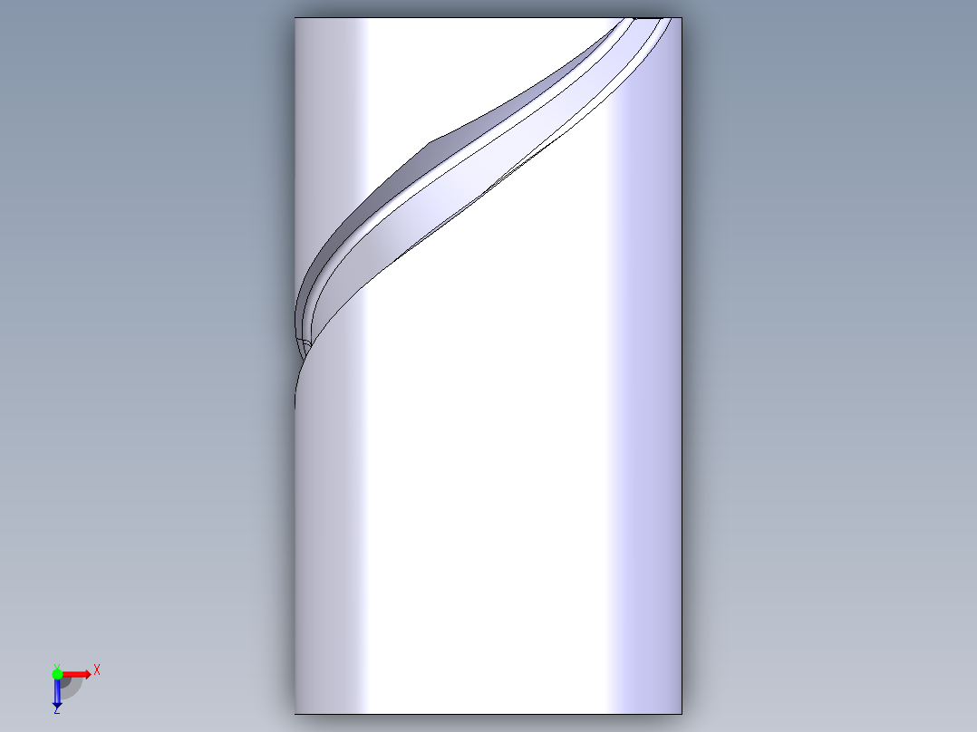 简单的开槽俯视图