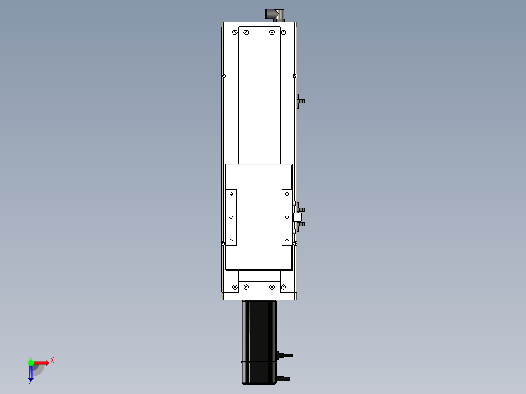 Toyo东佑达直线模组-ECH14-200-BC-400W+煞車俯视图