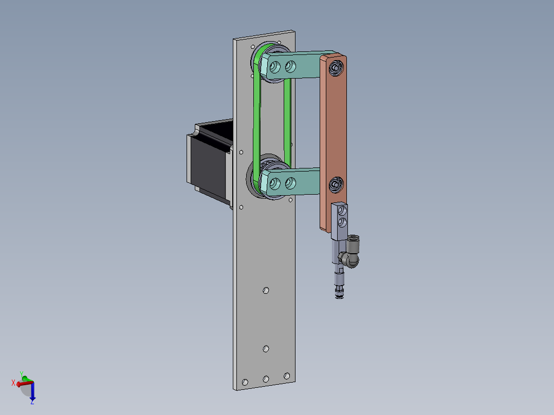 电机快速移栽机3d图纸 非标设计 连杆快移栽上下料结构3d三维模型