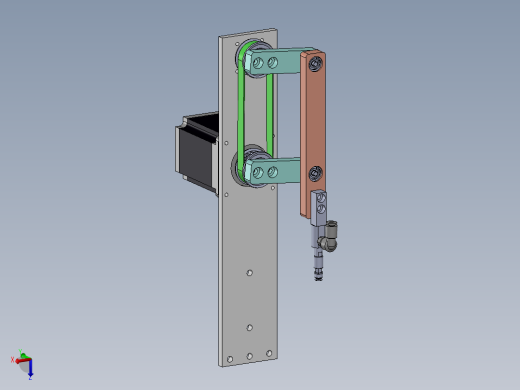 电机快速移栽机3d图纸 非标设计 连杆快移栽上下料结构3d三维模型