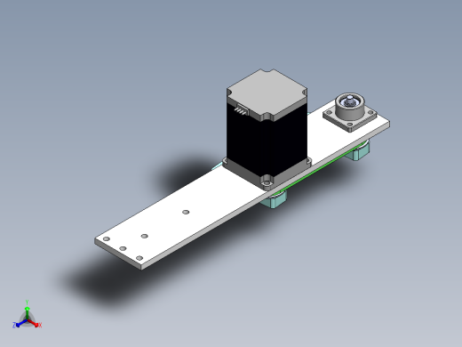 电机快速移栽机3d图纸 非标设计 连杆快移栽上下料结构3d三维模型正等轴测缩略图