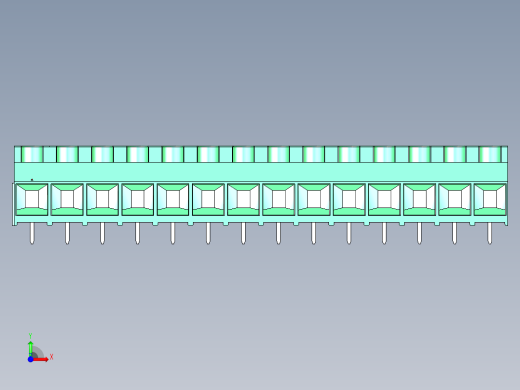 DEGSON DG636 系列 6.357.629.52mm 接线端子-DG636-9.52-14P-14-00AH前视缩略图
