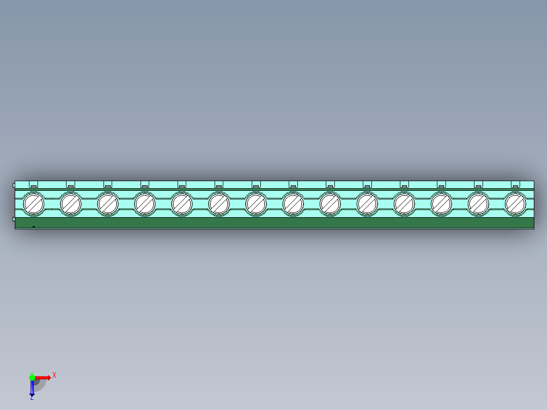DEGSON DG636 系列 6.357.629.52mm 接线端子-DG636-9.52-14P-14-00AH俯视图