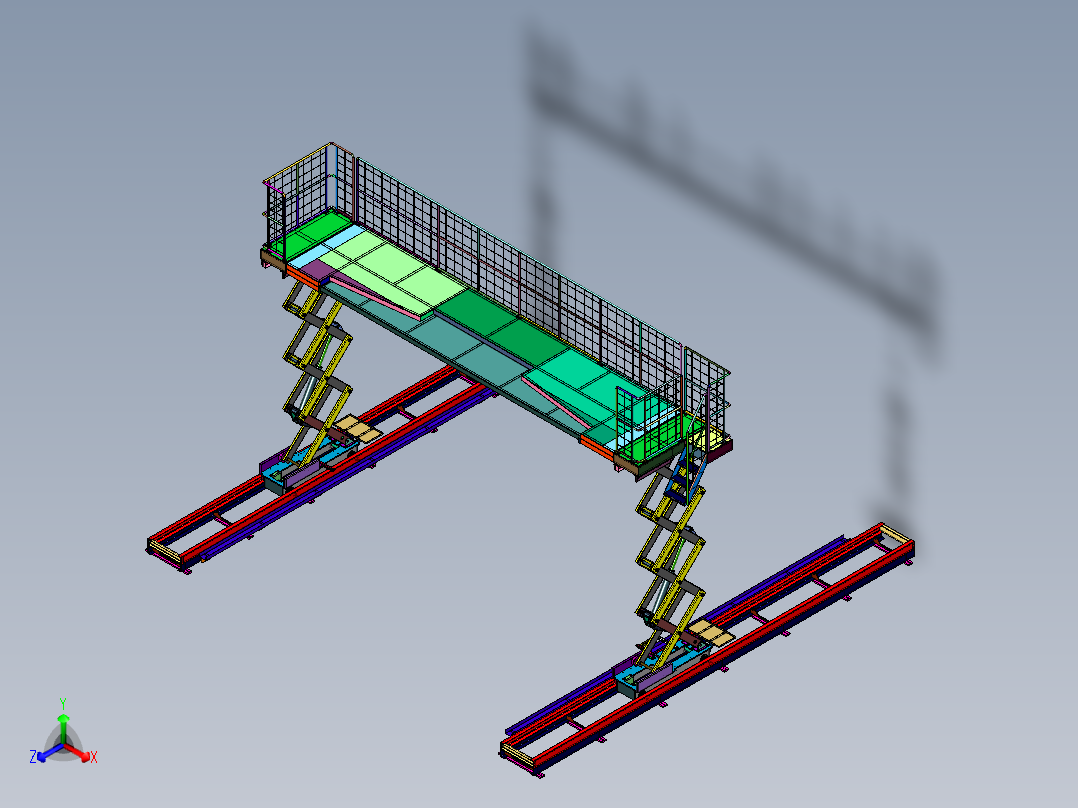 大型跨越式移动升降平台