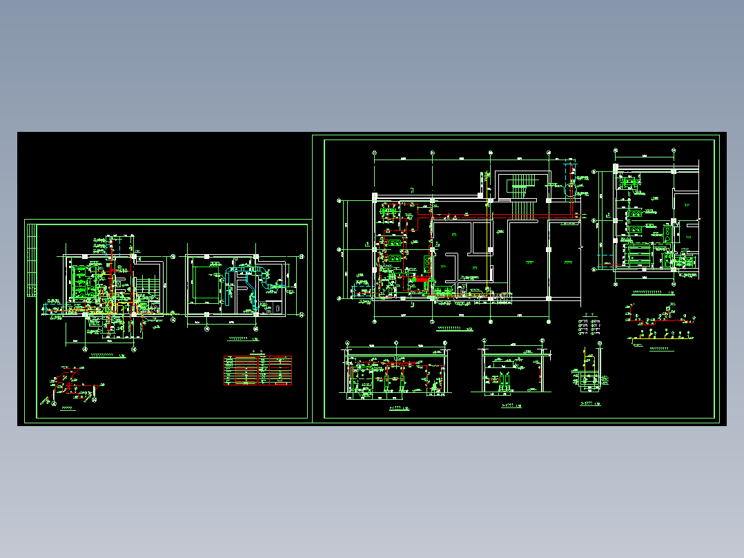 某采暖热交换站设计图纸