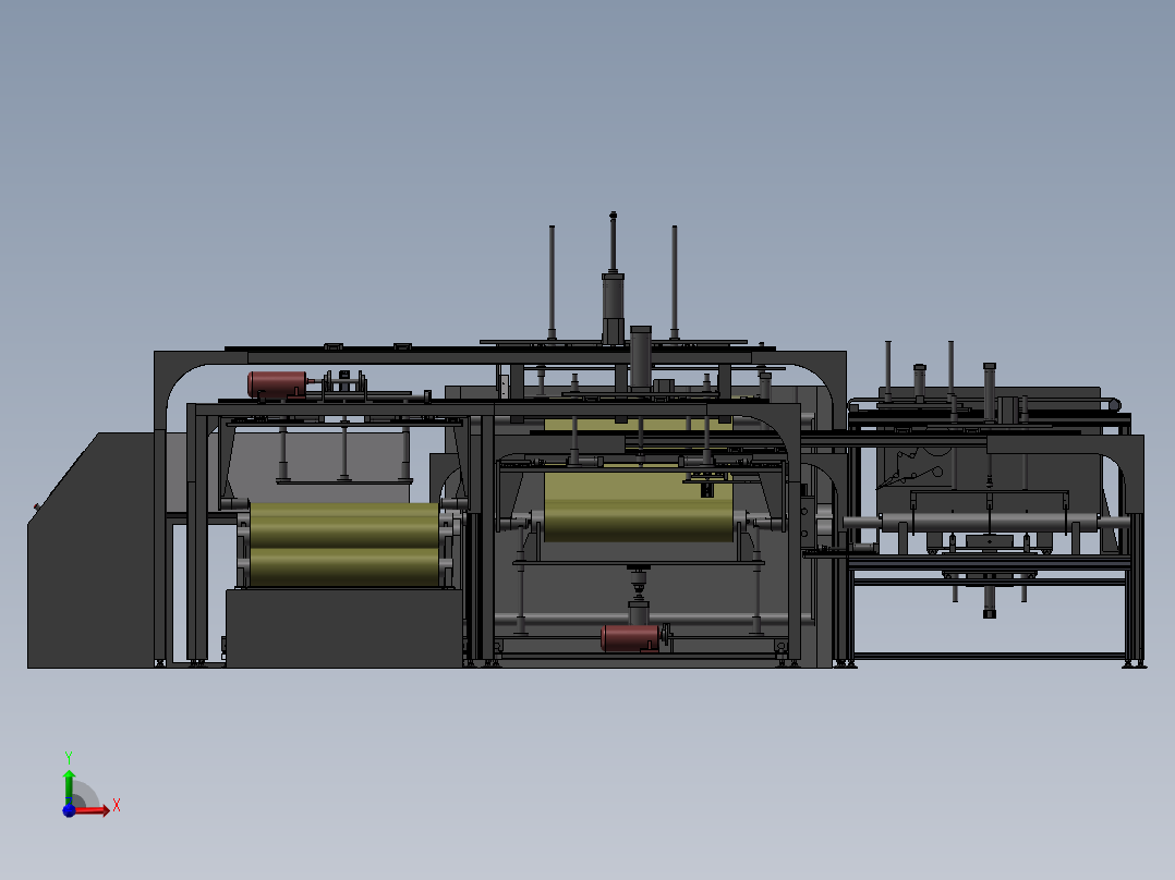 卷状料自动包膜机前视图