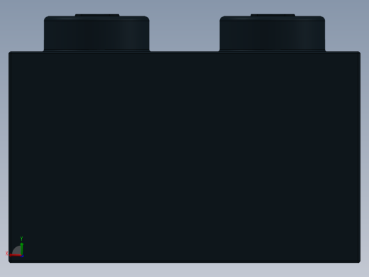 乐高套装 4421基本积木-300326 Black Brick 2 x 2.SLDPRT后视缩略图