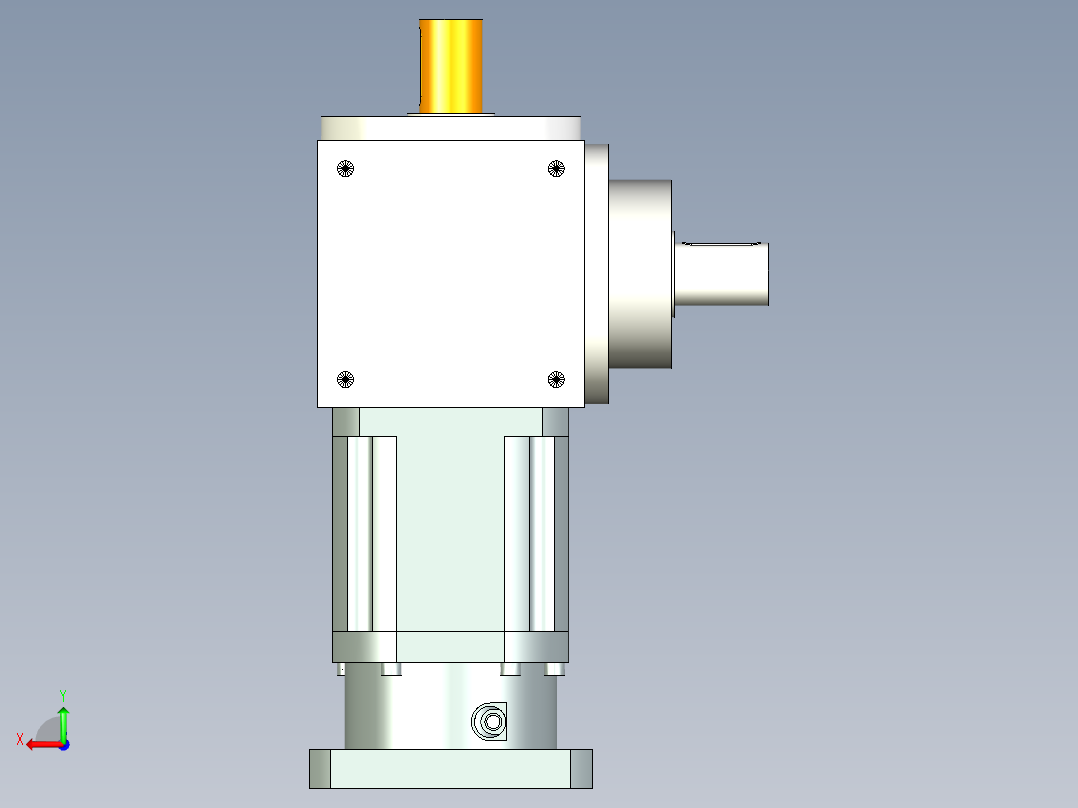 换向器PW170垂直输出 PLX142-L2 35-114.3-200-M12.stp后视图