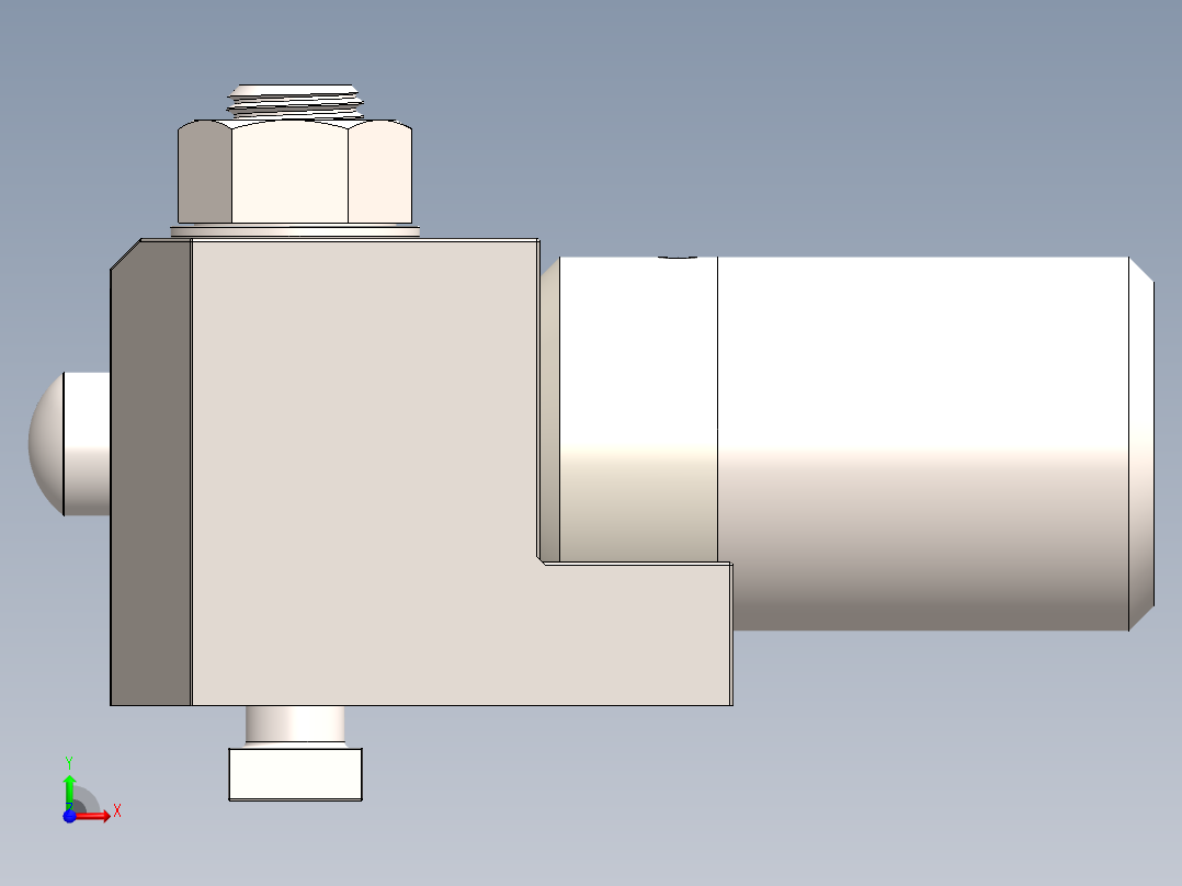旋转接头模型前视图