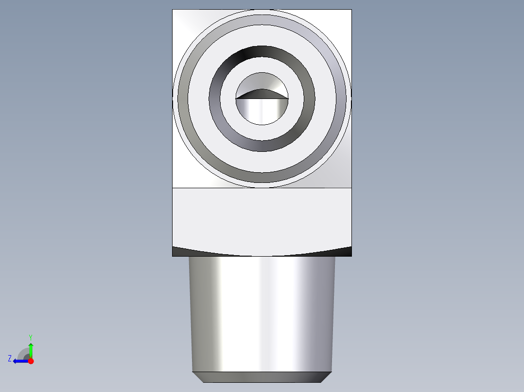 卡套式工业通用硬管接头EO_Male_stud_elbow_WE08SRCFX右视图