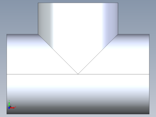 CPVC管件01-Sch80_Tee_SxSxS_9801-080_8in前视缩略图