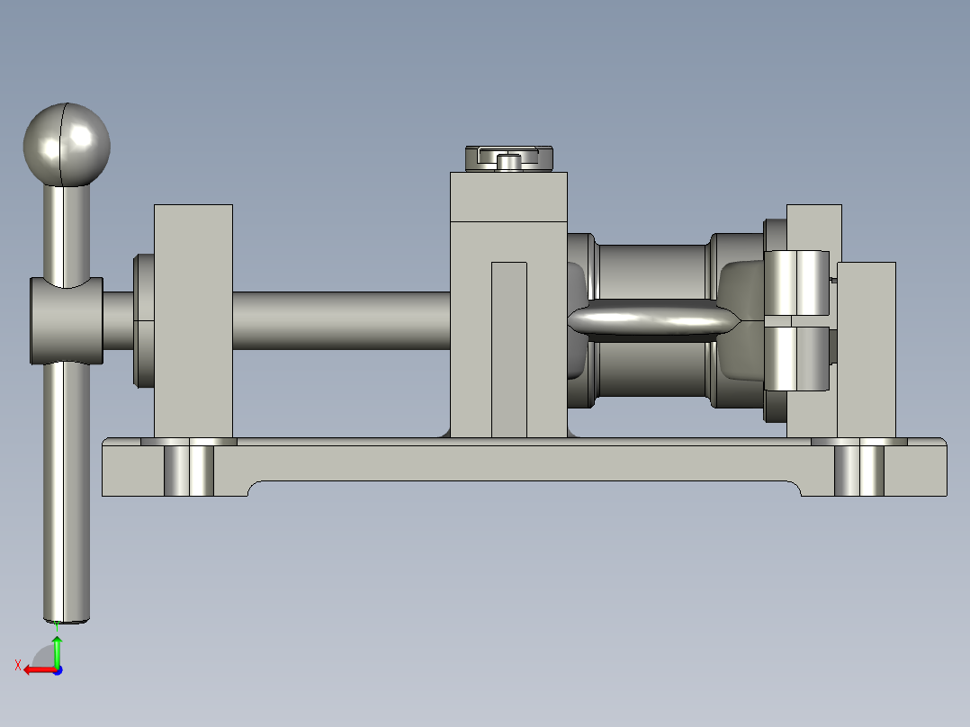 吊耳夹10.5孔夹具装配图三维==1495201=30后视图