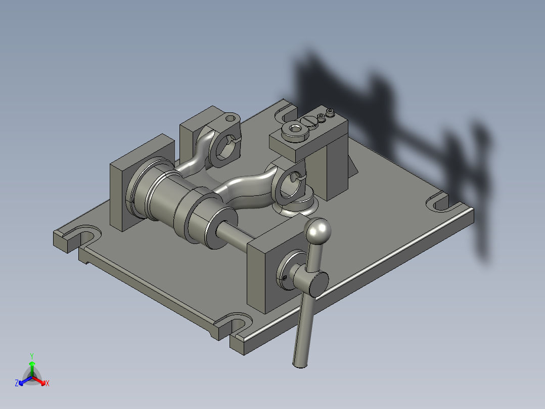 吊耳夹10.5孔夹具装配图三维==1495201=30正等轴测图